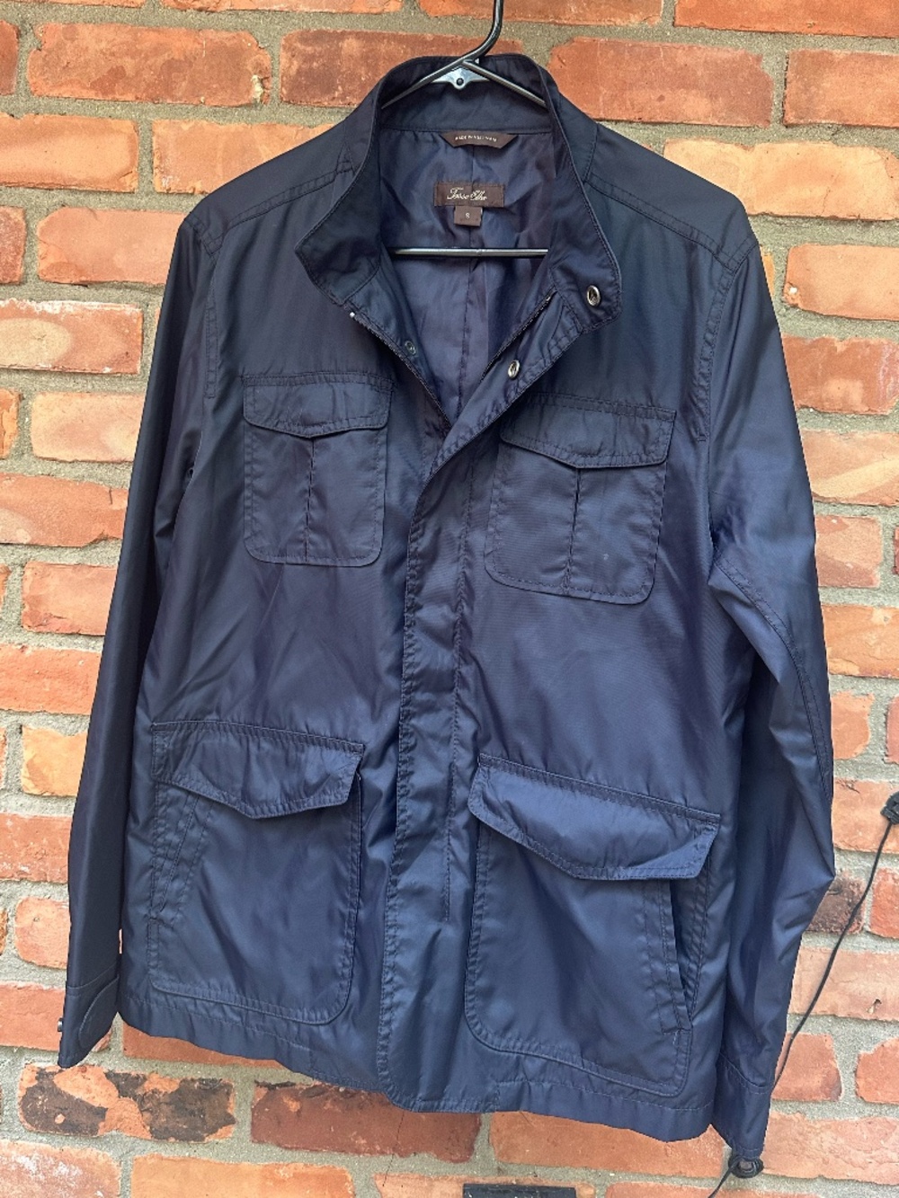Tasso Elba Signature Four-Pocket Full Zip Jacket Mens ~Small